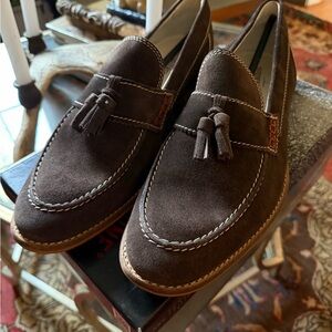 Men's Brown Suede Loafers NWT